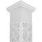 Ekena Millwork Craftsman Classic Square Non-Tapered Hampton Fretwork Column w/ Tuscan Capital & Tuscan Base CC1208ENHMPTUTU - alternate 2
